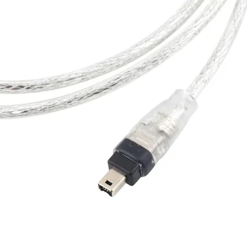 1.2 M Usb 2.0 Male Naar Firewire Ieee 1394 4 Pin Male Ilink Adapter Kabel Man Op Man Kabel wit Licht Flexibele Kabel