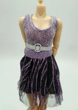 1/6 Scale Phicen Purple Dress Clothing for 12inch Action Figure Toys Collection