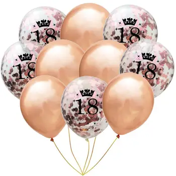 10 szt./kpl. 12 cali Urodziny 1 18 21 30 40 50 60 70 80 90 wiek Latex Balon Sektorowe Dekoracji Balony Z Okazji Urodzin