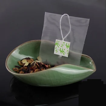 1000 szt./lot kukurydziany, włókno torebki herbaty w kształcie piramidy zamknięte cieplnej filtr biodegradowalny herbaty filtr