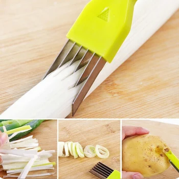 16,5*2,5 cm wielofunkcyjny 3 w 1 cebula nóż do czyszczenia warzyw nóż do kopania otworów magic cut onion kitchen fruit and vegetable peeler tool