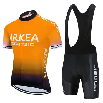 2020 rowerowa drużyna ARKEA jersey 19D rowerowe szorty garnitur Ropa Ciclismo męskie letnie quick dry PRO rower Mayo spodnie odzież