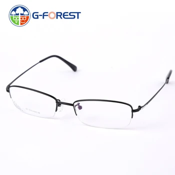 2021 oprawki okularowe Tytanowe okulary dla oka oprawa dla mężczyzn dla kobiet Optyczna krótkowzroczność okulary przepisane im Połowa metalowych punktów punkty