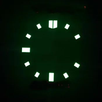 28,5 MM C3 Zielona świecąca obudowa styl sterylne tarcza zegara FIT NH35 NH36 Mechanizm