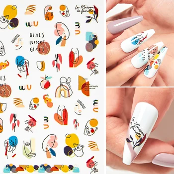 3D Nail Sticker Multi-pattern Nail stickers for nail Foil Love Heart Design Nails Fashion Accessories Manicure Sticker