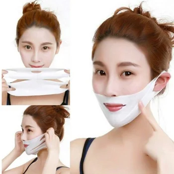 4D V Twarzowy Slimming Gel Mask Health Beauty Lifting, Ujędrniający Przeciw zmarszczkom Podbródek Wystający Wiszące Uszy Pielęgnacja Twarzy Narzędzie