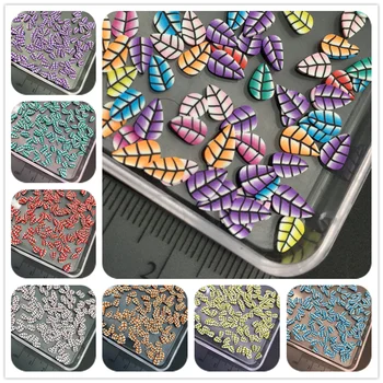 60g Leaf Polymerclay,Miękka Ceramika Posypka Dla Dzieci Diy/Craft Diy Making/Nail Art/Scrapbook Decoration/Craft Filler hurtowych