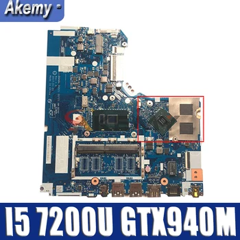 Akemy DG421 DG521 DG721 NM-B242 dla Lenovo 320-15IKB 320-15ISK płyta główna Laptopa CPU I5 7200U GPU GTX940M DDR4 Test