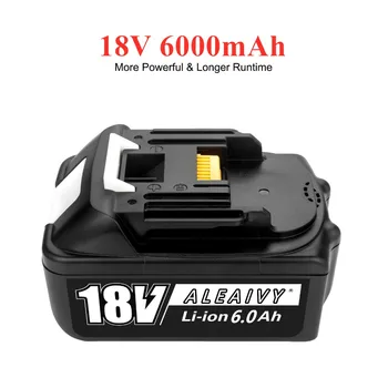Aleaivy 18V 6.0 Ah Akumulator Litowo-jonowy Do Elektronarzędzi Makita 18 v Baterie BL1815 BL1830 BL1840 BL1850 BL1860 LXT400