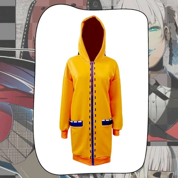 Anime Cosplay Kostium Odzież Anime Yomoduki Runa Cosplay Kostium Dla dziewczyn Kobiety Pomarańczowy Płaszcz Bluza Kurtka Na Zamek Płaszcz
