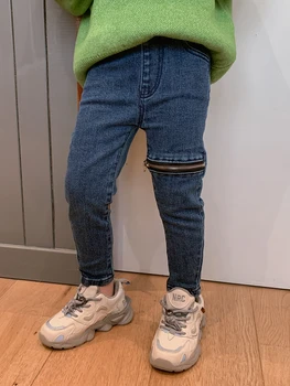 BB 's Spring Boys' Jeans 2021 New Spring and Autumn Children Dzieci Stretch spodnie w koreańskim stylu moda dla Dzieci