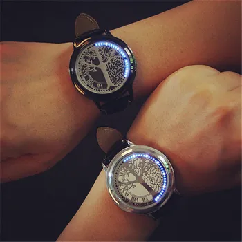 Cool Man Watch Fashion Led Touch Screen Zegarek Męskie Zegarki Sportowe 60 Niebieskie Światła Led Watch Zegarek Elektroniczny Reloj Hombre 2020