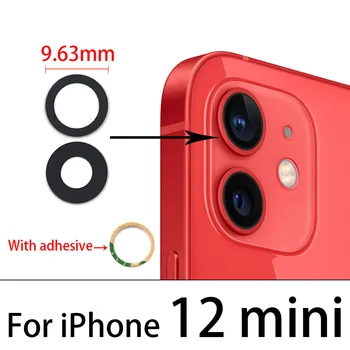 Dla iPhone 7 8 11 12 Plus Pro Max Obiektyw Kamery Tylna Kamera Szklany Obiektyw z Wymianą Kleju Do Iphone 12 Pro X XR XS Mini Max
