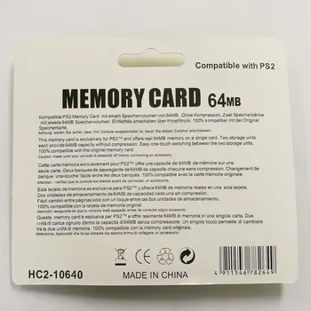 Eastvita Memory Card Save Game Data Stick Module 8M / 16M / 32M / 64M /128M dla Sony Playstation 2 PS2 Extended Card Game Saver