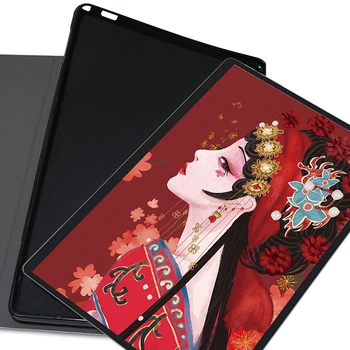 Etui do tabletu Samsung Galaxy Tab A 8.0 2019 SM-P200 SM-P205 SM-T290 T295 Silicone Soft Shell Book Style Funda Stand Flip Coque