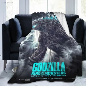 Godzillas 3D Kreskówka Sherpa Koc Ciepły Super Miękki Фланелевый Biurowy Sen Narzuta Sofa Pościel Aksamitny Koc Koce 291793519