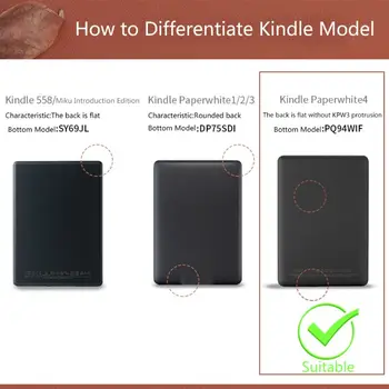 Magnetyczny Inteligentne Etui do Amazon Kindle Paperwhite 4 Coque Ultra Slim eReader Etui dla Kindle Paperwhite4 z Automatycznym Przełączeniem/Snem