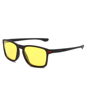 Marka Design okulary Polaryzacyjne Mężczyźni Jazdy Okulary Męskie Kwadratowe okulary przeciwsłoneczne UV400 Odcienie Punkty gafas de sol