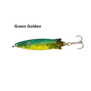 Metal Spinner Spoon Lure 7g 5.8 cm Hard Baits Treble Hook Arttificial Fishing Lure Colorful Isca Pesca Bass Perch Bait Fish