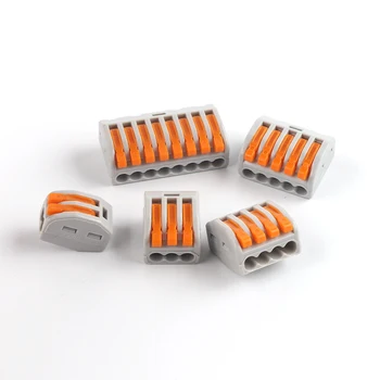 Mini Fast Wire Cable ConnectorsSPL-2/3 Uniwersalny Kompaktowy Eksplorator Sprężynowe Złącze Przewodów Złącze typu Push-in z zaciskami LED
