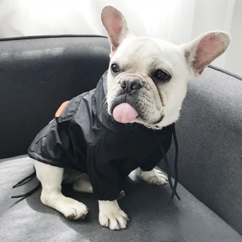 Moda Szczeniak Kurtka Pet Dog Wiatrówka dla Małych Psów Odzież Chihuahua Buldog Francuski Czarny Czerwony Mops Csotume