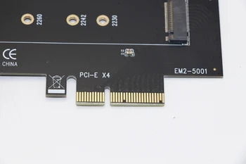 PCI Express 3.0 M. 2 NVMe NGFF SSD to PCIE X4 adapter M Key Interface Card Support 2230-2280 Size m.2 FULL SPEED Good Riser Card