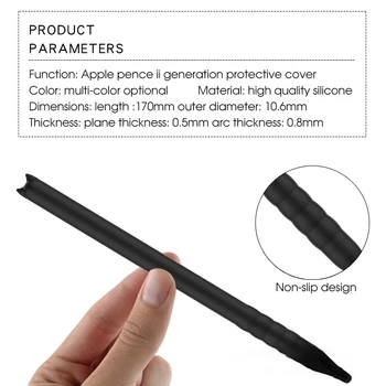 Piękny Koci Wzór TPU Silikonowe Etui Pokrywa Uchwyt Pokrywa Dla Apple Pencil 2 Akcesoria Anty-zarysowania Etui do Ołówka 2