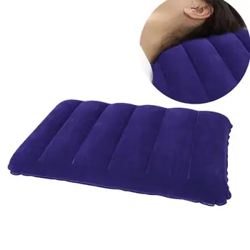 Składana Poduszka Outdoor Travel Sleep Pillow Air kurtyny powietrzne Portable Break Pillow Rest Blue PVC Miękka Poduszka Oparcia