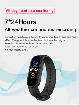 Smart Band Men Women M5 Smart Watch Heart Rate Blood Pressure Sleep Monitor Krokomierz Bluetooth-połączenie z systemem IOS Android