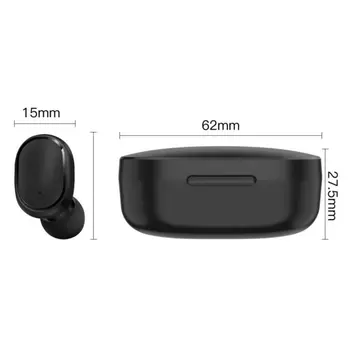 SPRIMO New E6s Smart Digital Display Bluetooth Wireless Headset Mini HIFI Stereo Headset in-Ear Wodoodporny Sportowy zestaw Słuchawkowy