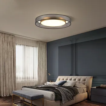 Suficie lampRoom lampa Nordic light luksusowy złoty okrągły prosty nowoczesny, lampa sufitowa modne atmosfera LED gabinet sypialnia lampa