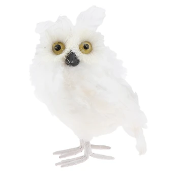 Sztuczna Sowa Symulacja Pianki Ptak Pióro Dekoracji Diy Craft do Ślubu Kolorowe Ozdoby Domu Ogród