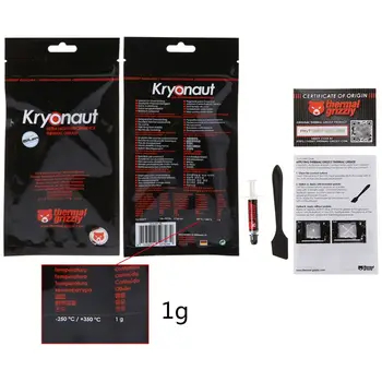 Thermal Grizzly Kryonaut CPU wentylator chłodnicy cpu Thermal compound Cooling thermal grease/ środek pasta 12.5 W/mk