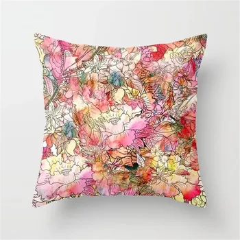 Throw Pillow Home Decor Pink Simple ins Wind Cloth Art Poszewka Samochodowy Sofa Bez Rdzenia Poduszka Poszewka