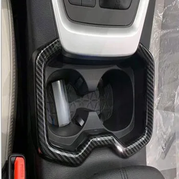 Toyota RAV4 2019 2020 Carbon Fiber Car Interior Instrument Console Gear Water Cup Cover Air Vent Trim Decoration Akcesoria