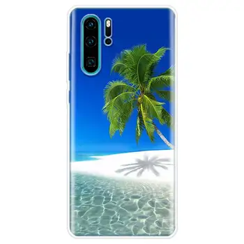 Urządzony w plażowym letni Miękki Silikonowy Pokrowiec Do telefonu Huawei Honor 10 9 20 Lite Y5 Y6 Y7 Y9 2019 9X 8X 8S 8A 7X 7A Pro 10i20i Cover CoqueSof