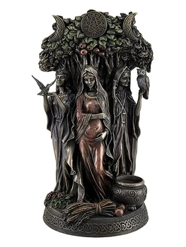 Żywiczne Posągi Dana Irlandzka Potrójna Bogini Odlewany Z Brązu Posąg Rzeźbione Rzeźby Greckie Religii Bogini Biżuteria, Akcesoria Narzędzia