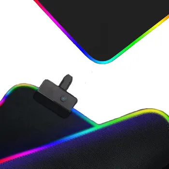 1 szt. Kolorowe RGB światła Symfonia podkładka pod mysz podkładka pod mysz RGB Kolorowe Podkładka pod Mysz Duża Podkładka pod Mysz - 