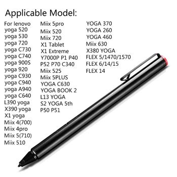 2048 Rysik Dotykowy Lenovo - Thinkpad Yoga460/260/520/530/720/900s MIIX 4/5 MIIX 510/700/710/720 Flex 15 Aktywny Uchwyt - 