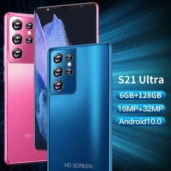 Oryginalny S21 Ultra Smartphone 5.2 inch 8GB+256GB Android Global Version 4G/5G telefon komórkowy - 