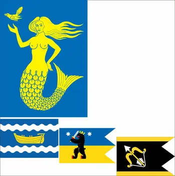 Finlandia Fińska Regionalna Тавастия Flagę, 3X5FT 100D Poliester Podwójne Szyte Wysokiej jakości Baner 90X150CM - 