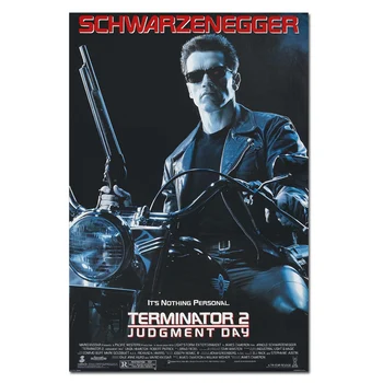 Terminator Plakat T-800 Jedwabne Artystyczne Reprodukcje Ścienne Decor Tkanina, Malarstwo Obrazy 40x60/60x90 cm Plakaty filmów - 